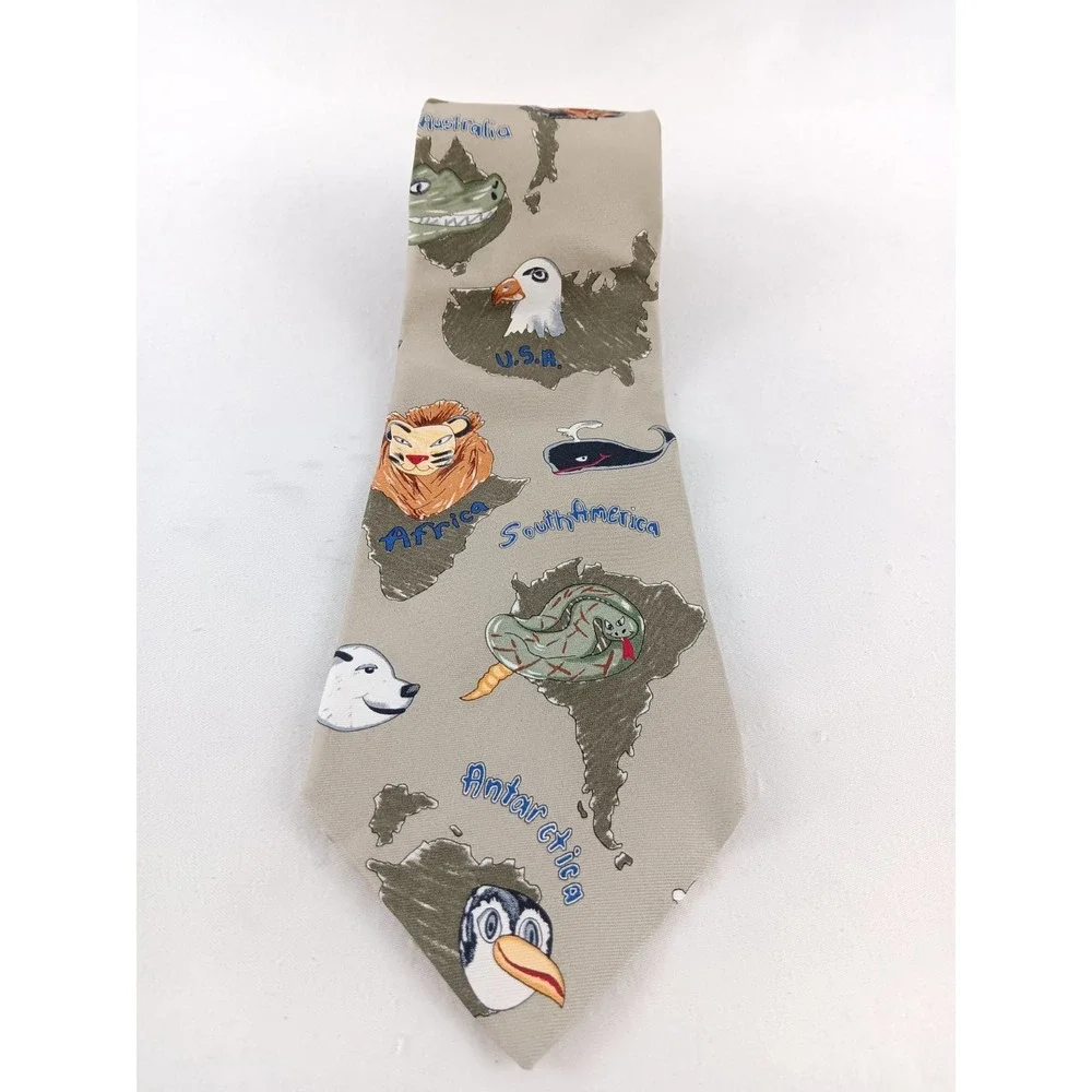 VINTAGE Save the Children Silk Tie 60